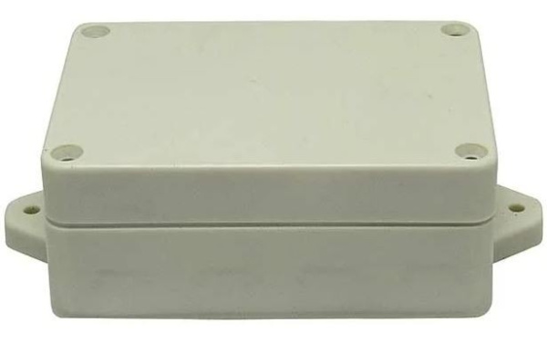 корпус для РЭА  83*58*33мм, фланцы, IP65, пластик, серый, Sanhe 11-36