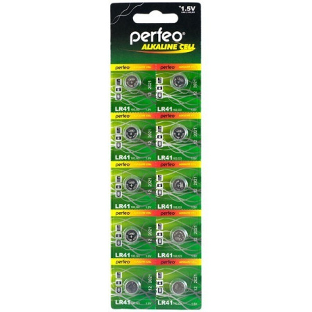 Батарейка AG3 (LR41, LR736, 192), 1.5в, Perfeo,  1шт