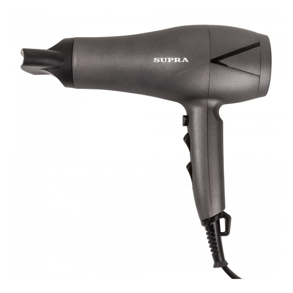 Фен Supra PHS-2011M Black 2000Вт, 3 режима, 1 насадка