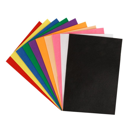 Фетр цветной А4 ArtSpace "Микс" 10л. 10цв., Фц10_38036