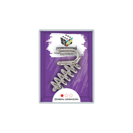 Головоломка металлическая  "DELFBRICK" DLM-07 1 шт "Пружинка" 2 элемент.