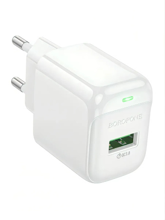 Зарядное_устройство - USB 18W QC3.0 + кабель Type-C BOROFONE BAS42A белое