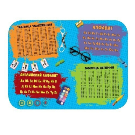 Настольное покрытие для лепки "Таблица умножения" 33*23см Пчелка НПД-1