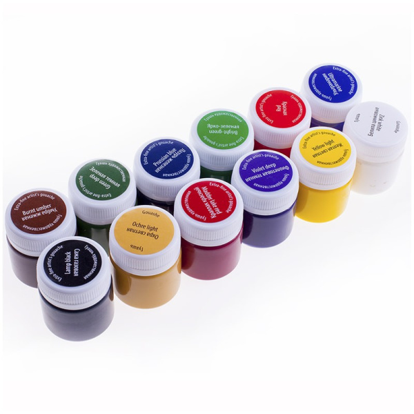 Гуашь 12цв. ЗХК "Мастер-Класс"  художественная, 40мл, (1741010)