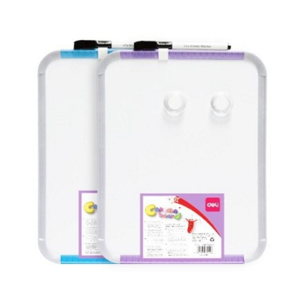 Доска магнитно-маркерная 22*28см. DELI (маркер+2 магнита)  (E39154)