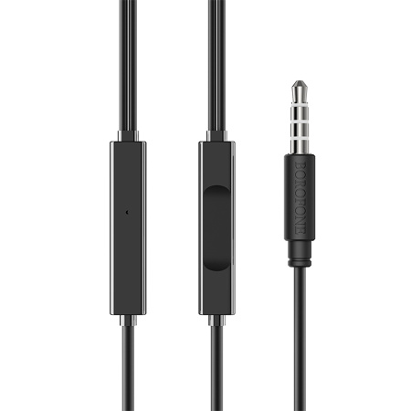 Гарнитура проводная BOROFONE BM49 вставные, кабель 1.2м, черный