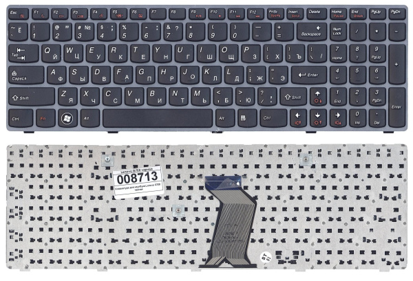 Клавиатура Lenovo Ideapad G500, G700 чёрный