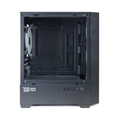 Корпус mATX Б_БП BaseTech eXtreme GFX-06 (USB3.0,Audio,TG,черный,4х120мм FRGB)[BT-GFX-06-MESH-4F-RGB]
