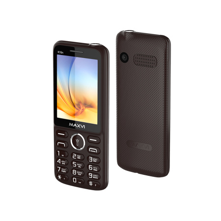 Сотовый Maxvi K15n Brown 2sim/2.8"/320*240/microSD/0.5МП/Bt/1400мАч/моноблок