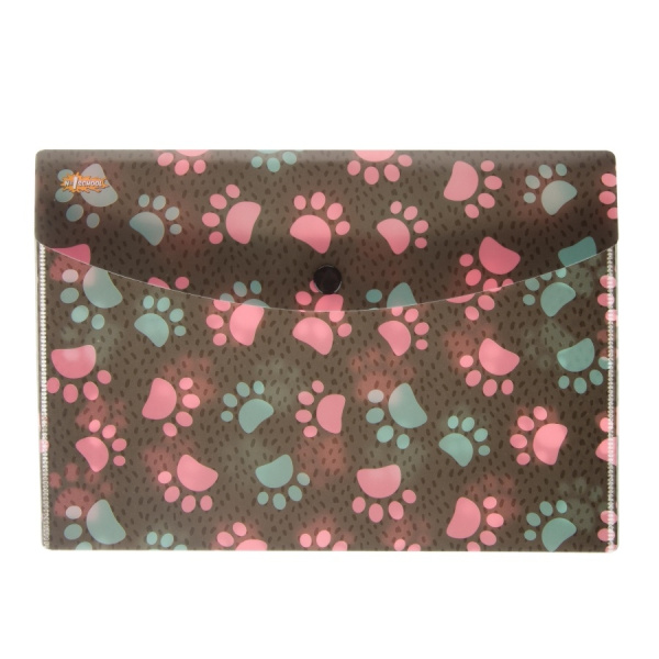 Папка-конверт на кнопке №1 School А5 "Panda" (1725966)