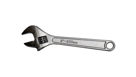 Разводной ключ 8" Kolner KAW 8 углеродистая сталь, хромированное покрытие