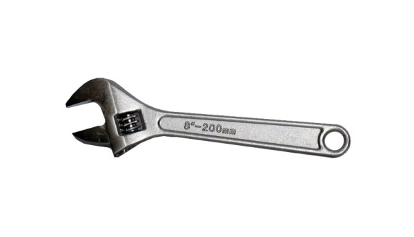 Разводной ключ 8" Kolner KAW 8 углеродистая сталь, хромированное покрытие