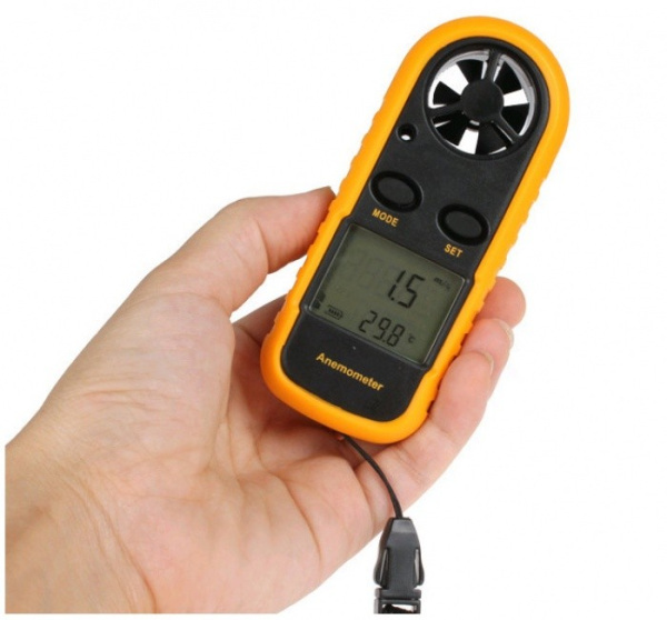 Анемометр S-line GM-816, 30м/с(5%), -10..45C, CR2032