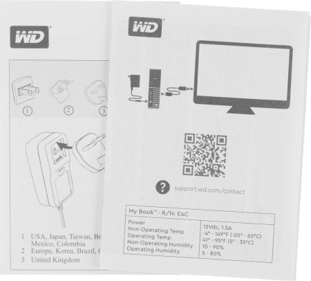 Жесткий диск WD USB3.0 6TB WDBBGB0060HBK-EESN My Book 3.5" черный