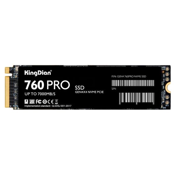 SSD-накопитель M.2 1Тб KingDian G48 760PRO [G48 760PRO NVME M.2-1TB](3D NAND,NVMe,7000/6000 Мб/с)