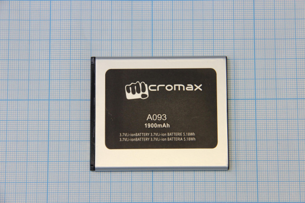 АКБ (аккумулятор) Micromax A093 3.7V 1900mAh