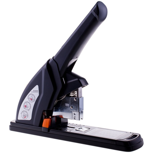 Степлер мощный BERLINGO на 120л.  энергосберегающий, черный (DSd_12031)