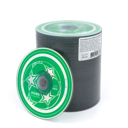 Диск CD-R 100шт Mirex SPORT 700Mb 52x Bulk (UL120180A8T