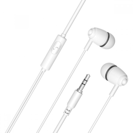 Гарнитура Perfeo ALTO-M  вставные, 16Ом, 100дБ, кабель 1.2м, Белый (PF_C3191)