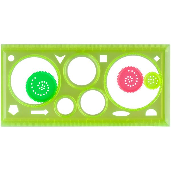 Линейка-спирограф 20 см СТАММ (СГ-31347)