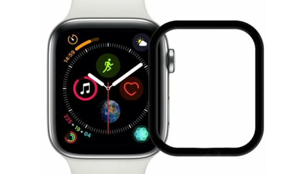 Защитное стекло для Apple Watch (44mm) Zibelino 3D (ZTG-3D-APL-W44-BLK) (black)