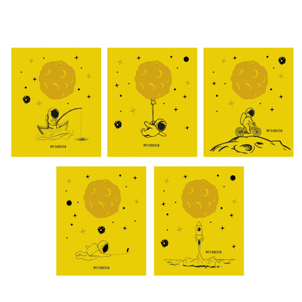 Тетрадь 48л. кл. "TOTAL YELLOW. Moon" Эксмо ТКБТ488471
