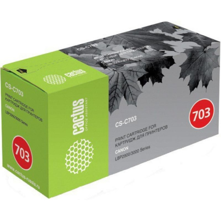 Картридж_лазерный Cactus CS-C703 (703) для CANON LBP2900/ 3000 черный (2000 стр)