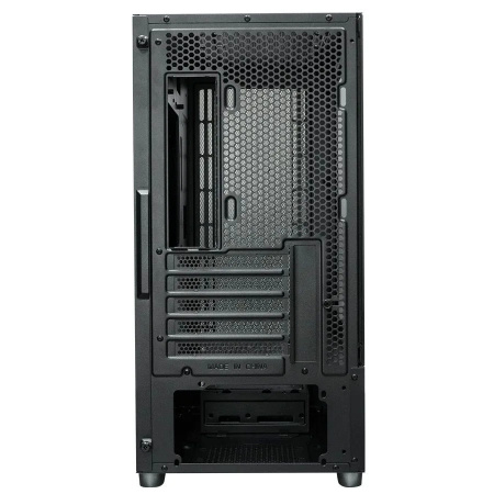 Корпус mATX Б_БП XASTRA A411M 4ARGB-FG Black (USB3.0,Audio,TG,черный,Mesh,4х120мм FRGB,CPU Cooler до 165мм, VGA до 340мм)