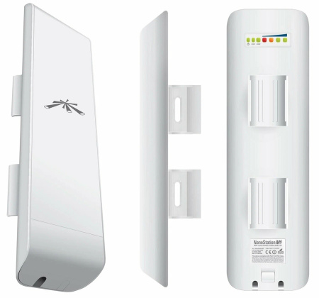 Точка_доступа Ubiquiti NanoStation_M5 (NSM5) 802.11n 150_Mbps 5_ГГц_внешняя_до_15_км