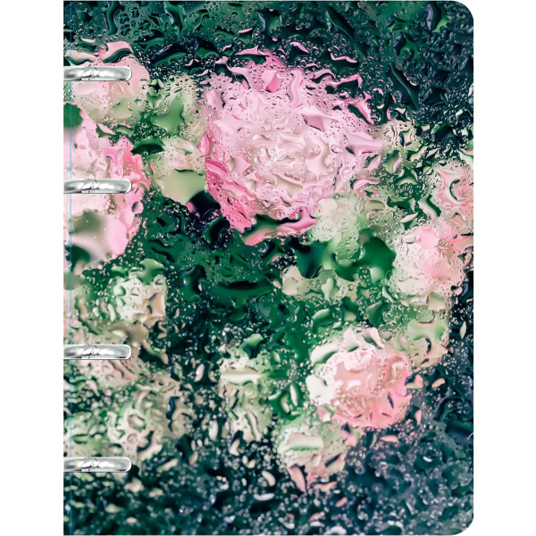 Тетрадь на кольцах 80л. "Цветочный лед" Эксмо ТК805400