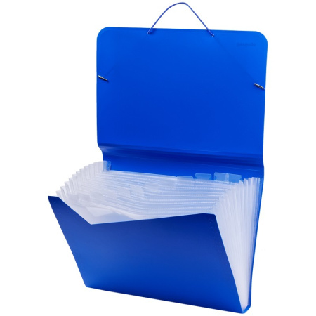 Папка на резинках BERLINGO "Standard" 13 отделений, синяя (ANp_04118)
