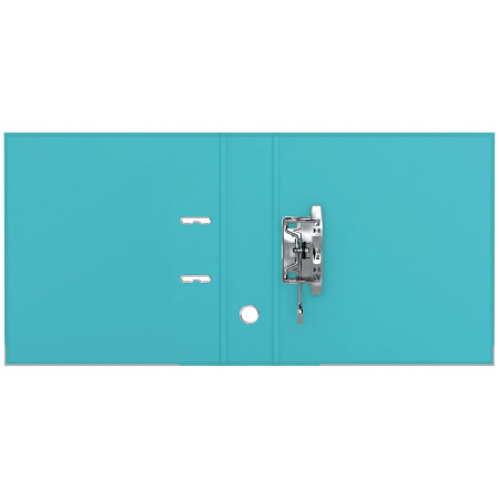 Папка-регистратор 70мм. СТАММ "Имидж" бумвинил, кант, бирюзовая ММ-31834