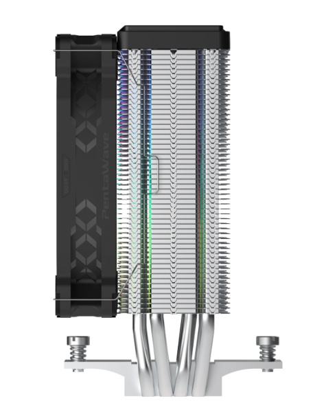 Кулер S115х/1200/1700/AMx PentaWave PC-Z04E SRB ARGB (220W/120mm/600-1850rpm/ARGB/4 тепл.трубки)