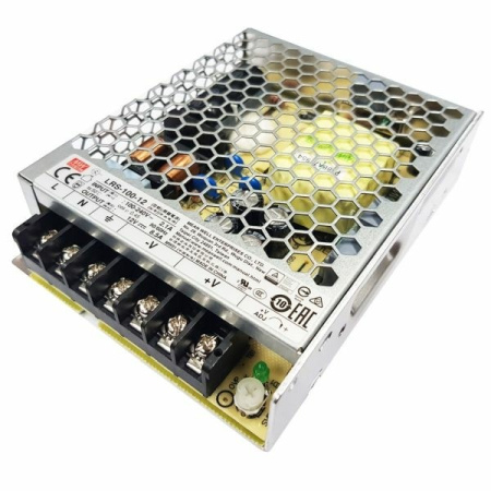 Блок питания в корпусе 12в,  8.5а, IP20, 129*97*30мм, Mean Well LRS-100-12