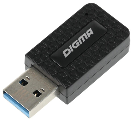Адаптер WI-FI USB Digma DWA-AC1300C AC1300 867+400_Mbps 802.11n/ac 2.4/5 ГГц
