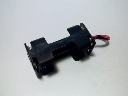 Батарейный отсек (держатель) AAA*4, 4S1P, 53*25*24мм, 2 провода, KLS5-821-B