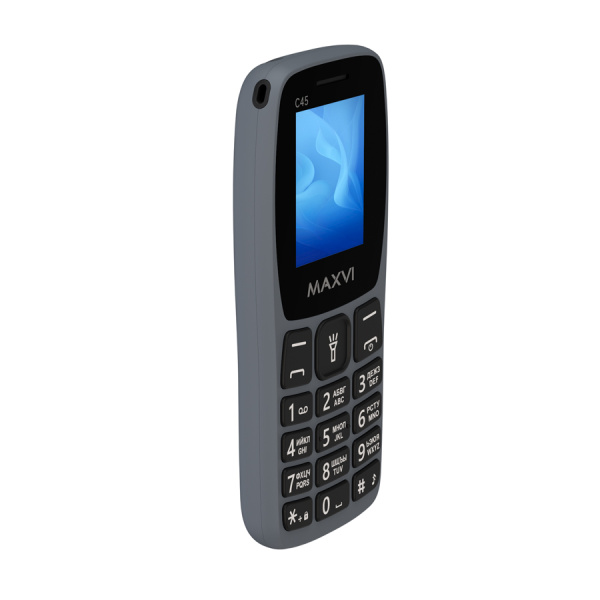 Сотовый Maxvi C45 Grey 2sim/1.77"/160*128/microSD/Bt/800мАч/моноблок