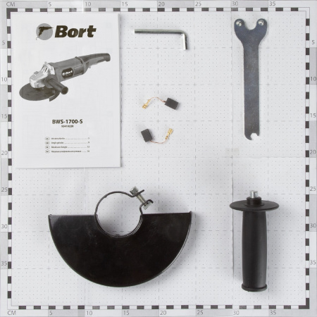 Угловая шлифмашина Bort BWS-1700-S 1700Вт, 8000 об/мин, диск 150мм, посадка 22мм, М14