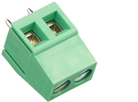 Клеммник винтовой  5мм, 2конт, 15а, 300в, прямой, DG128-5.0-02P-14-00А(Н)