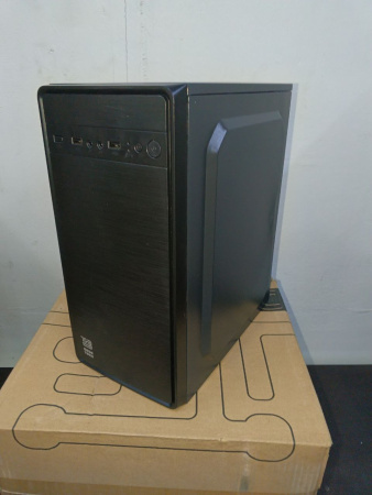 Распродажа! Корпус mATX 450w BaseTech M3401[BT-M3401-450W-B] (вмятина на боковой глухой крышке)