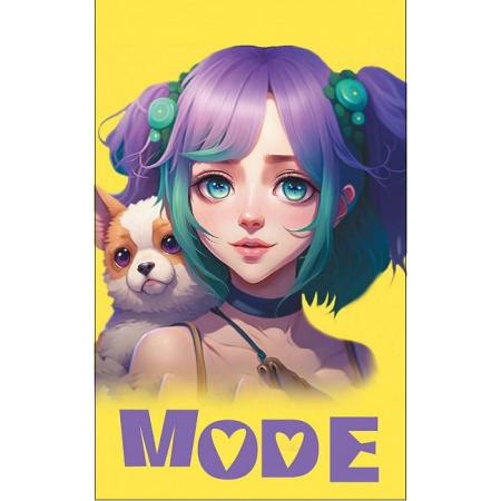 Блокнот Centrum А7 40л."Аниме. Animal Girls-3" скрепка 74153