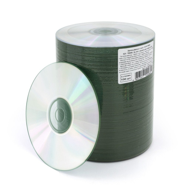 CD-R Mirex Blank 52X 700MB (без бренд-надписи)  Bulk 100 (100/500) (UL120000A8T)
