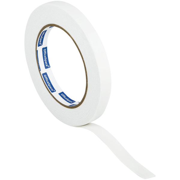 Клейкая лента двухсторонняя 12мм.*5м. OfficeSpace на вспен. основе KLDp_55407