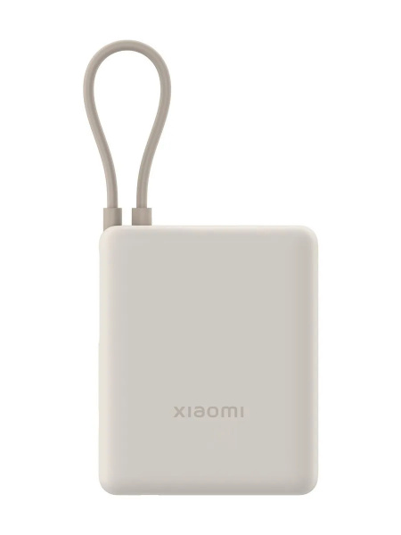 Аккумулятор внешний 10000_mAh Xiaomi 33W Power Bank Tan со встроенным кабелем (BHR9333GL)
