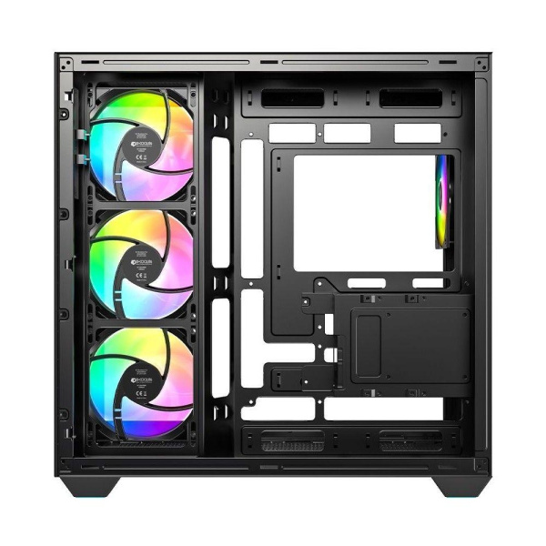 Корпус ID-Cooling View 510 черный без БП ATX 10x120mm 1xUSB3.0 audio bott PSU
