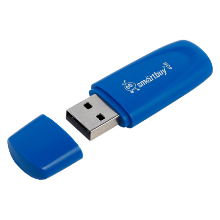 Флеш-накопитель USB2.0 4GB SmartBuy Scout (SB004GB2SCB) синий