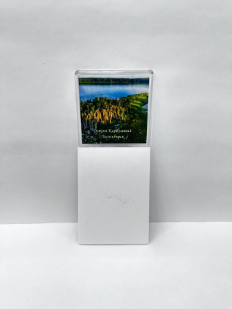 Магнит сувенирный с блокнотом. "Лесосибирск" (65х65)