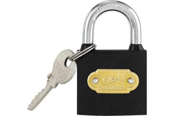 Замок навесной Deli DL508902 стальной, 38мм