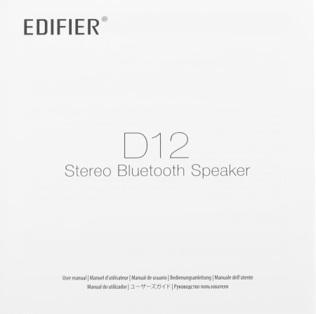 Колонки Edifier D12 2.0 черный/черный 70Вт BT