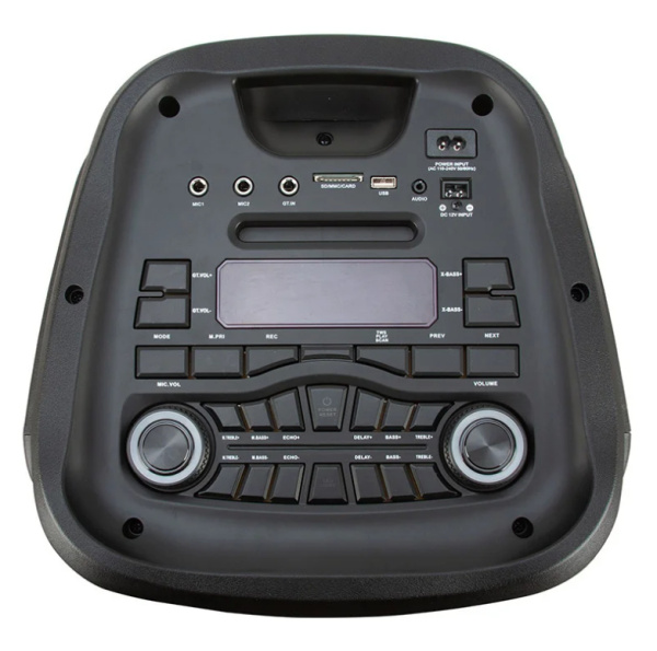 Портативная колонка ELTRONIC 20-53 FIRE BOX 1200 динамик 10" 2шт. 120Вт, Bluetooth, FM, USB,  mic